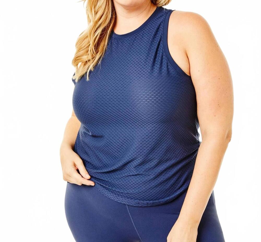 NEW ADDISON BAY active mesh everyday tank in navy